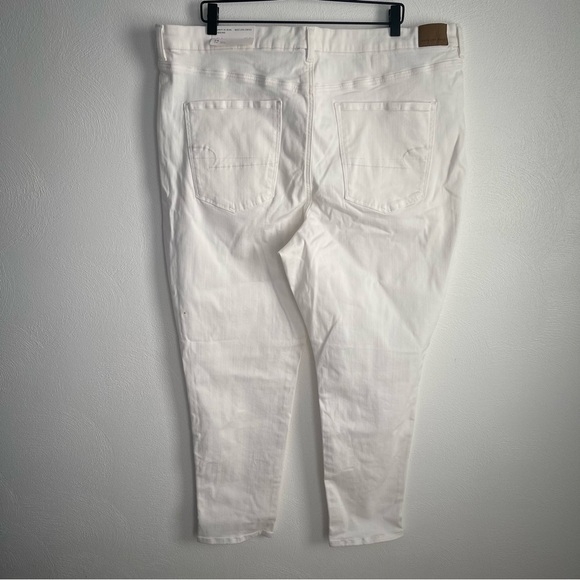 American Eagle jeans women’s white size 24 Curvy Hi-Rise  jeggings bright NWT - Picture 10 of 16